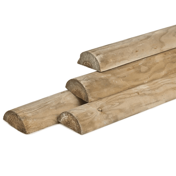 Half Round Timber Fence Rails 4