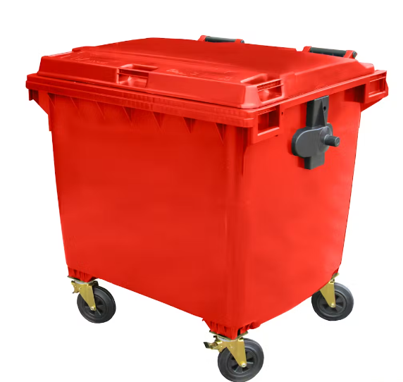 660L Wheelie Bin | Red