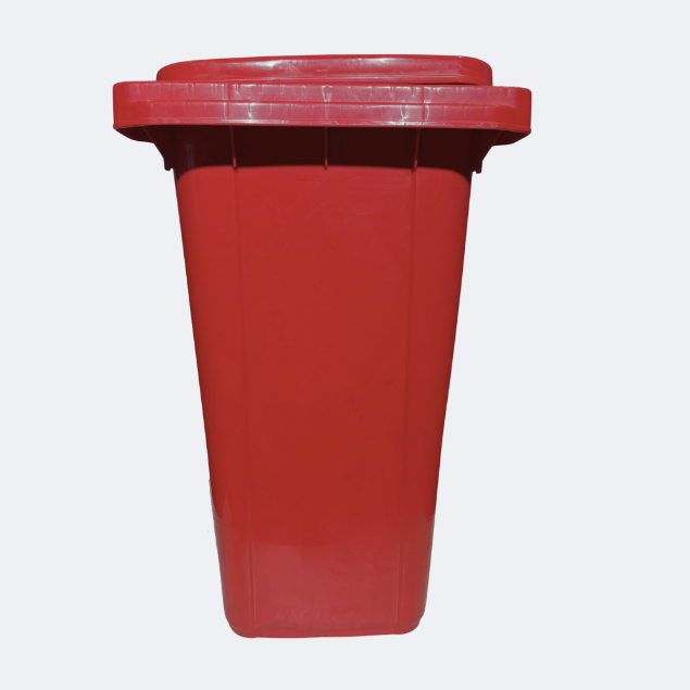 240 Litre Wheelie Bin | Red