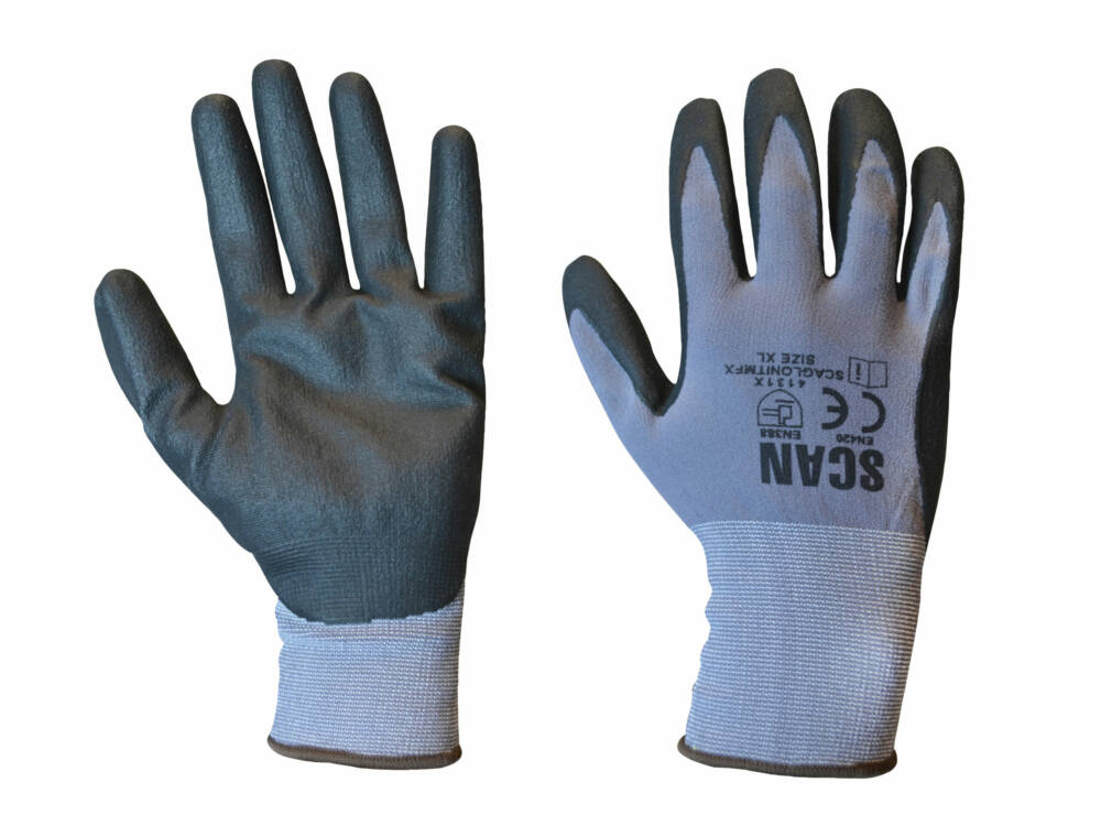 Microfoam Nitrile Coated Gloves Sz 9