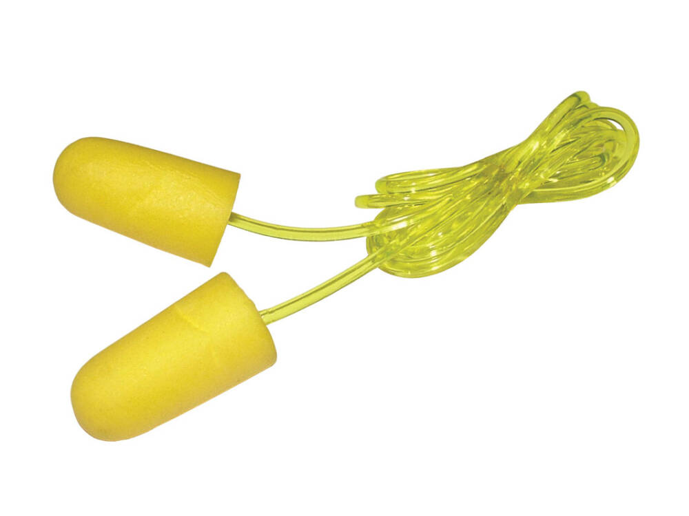 Foam Earplugs + Cord (6 Pairs) Snr34