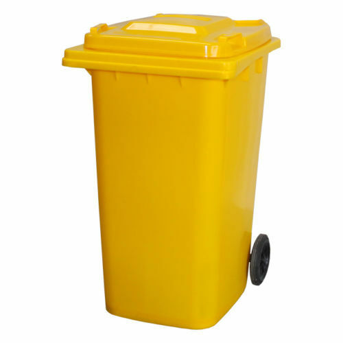 120 Litre Wheelie Bin | Yellow