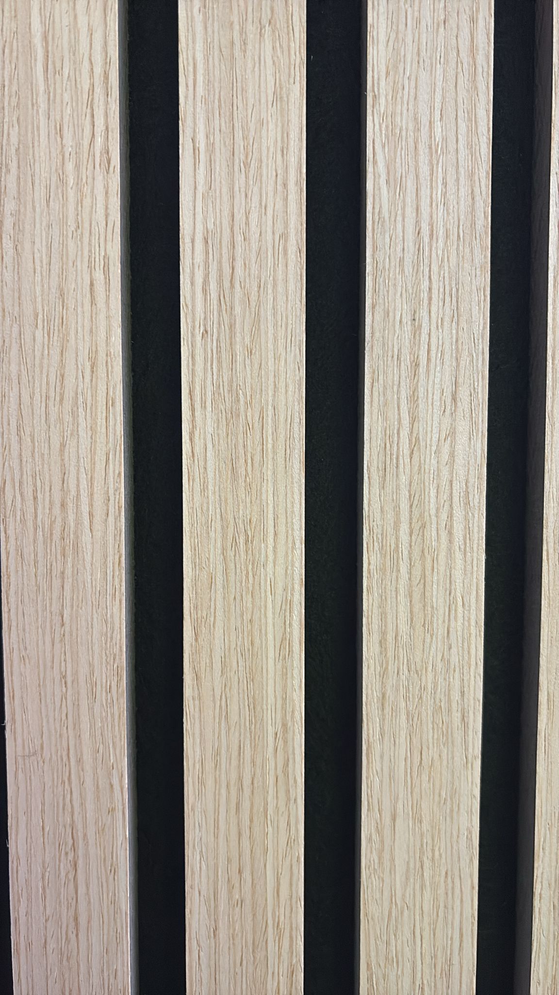 Slatpanel Beech with Black Felt Acoustic Wall Panel