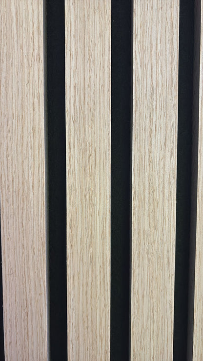Slatpanel Beech with Black Felt Acoustic Wall Panel