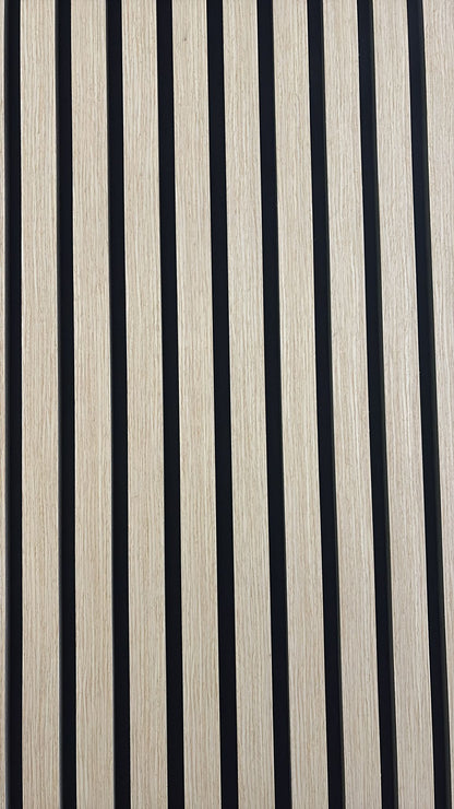 Slatpanel Beech with Black Felt Acoustic Wall Panel