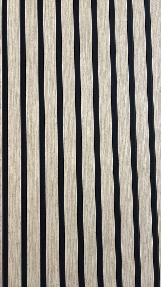 Slatpanel Beech with Black Felt Acoustic Wall Panel