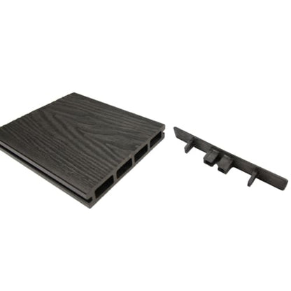 Composite Decking End Cap Slate Black