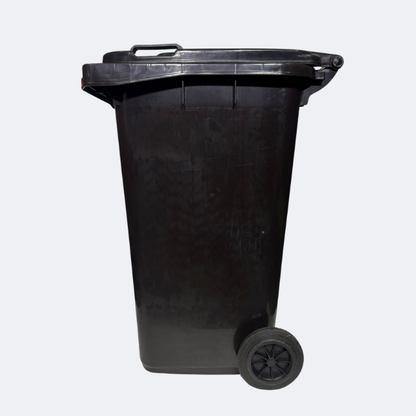 240 Litre Wheelie Bin | Black