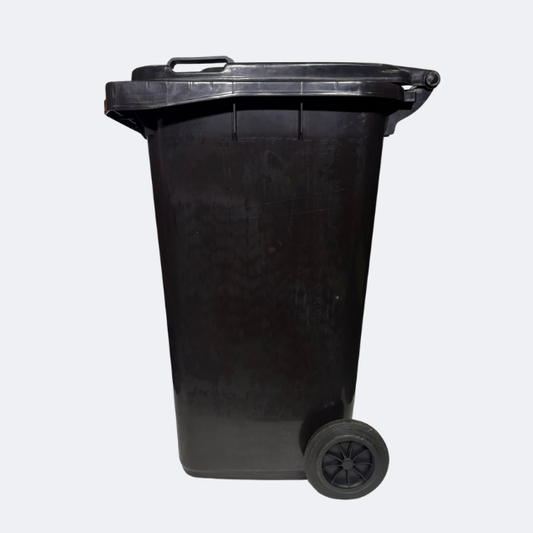 240 Litre Wheelie Bin | Black