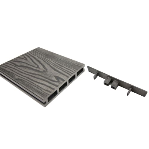 Composite Decking End Cap Charcoal Grey