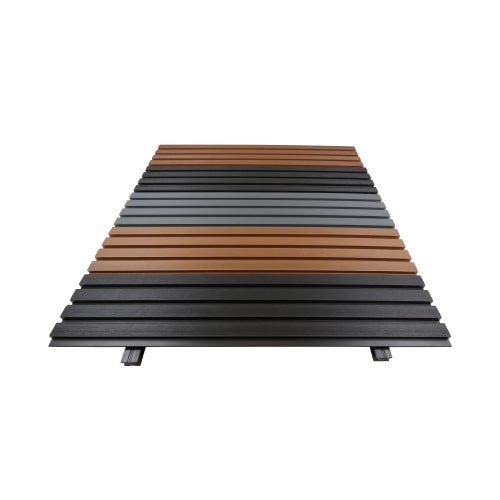 Chocolate Brown Composite Slatted Cladding Board | 3.4m