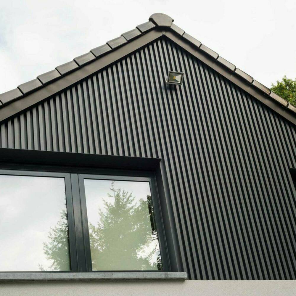 Midnight Black Composite Slatted Cladding Board (Sample)