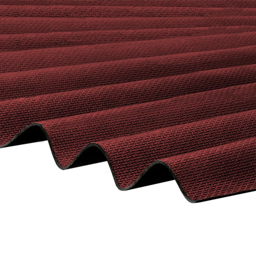 Corrapol Bitumen Corrugated Roofing Sheets | 930 x 2000mm Red