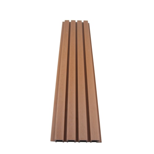 Oak Brown Composite Slatted Cladding Board | 3.6m (12ft)