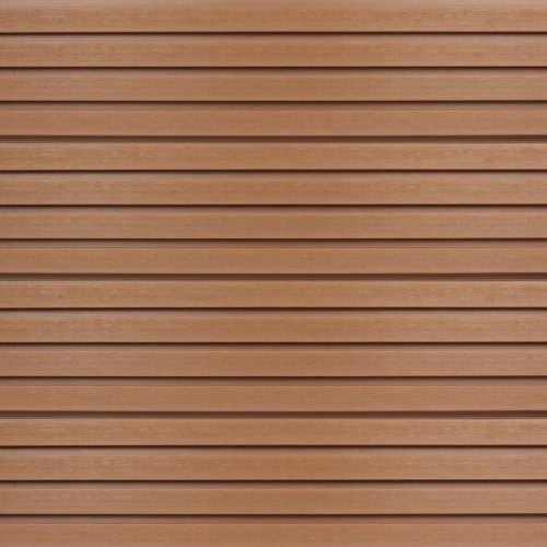 Oak Brown Composite Slatted Cladding Board | 3.4m (12ft)