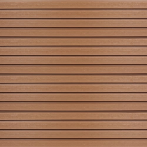 Oak Brown Composite Slatted Cladding Board | 2.4m (8ft)