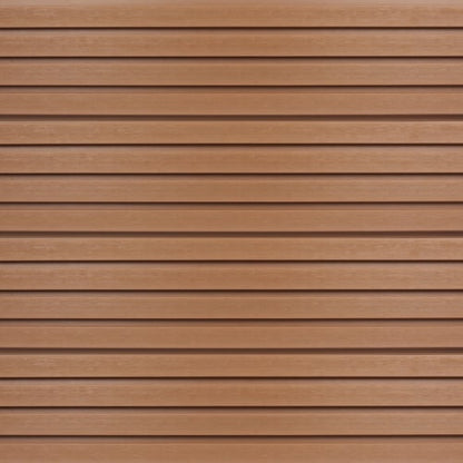 Oak Brown Composite Slatted Cladding Board | 2.4m (8ft)