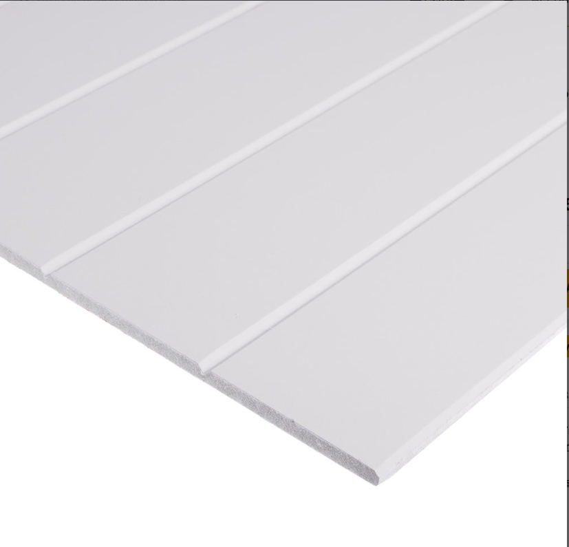 9mm Primed MDF WALL PANEL 8ft x 4ft VEE-90 (6mm) Grove