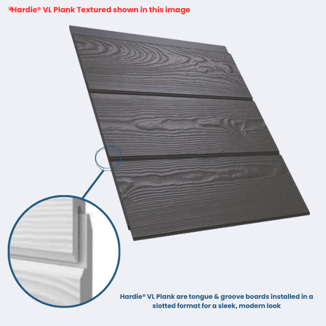 Hardie® VL Plank | Cedar Textured | Fibre Cement Cladding Boards | By James Hardie™