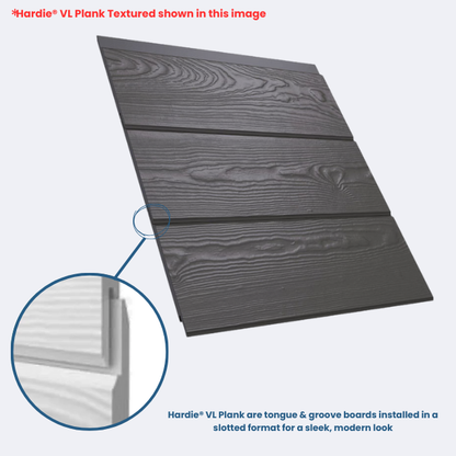 Hardie® VL Plank | Cedar Textured | Fibre Cement Cladding Boards | By James Hardie™