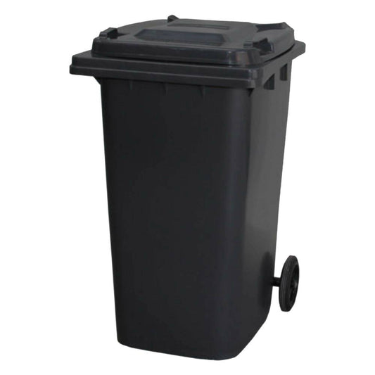 120 Litre Wheelie Bin | Black