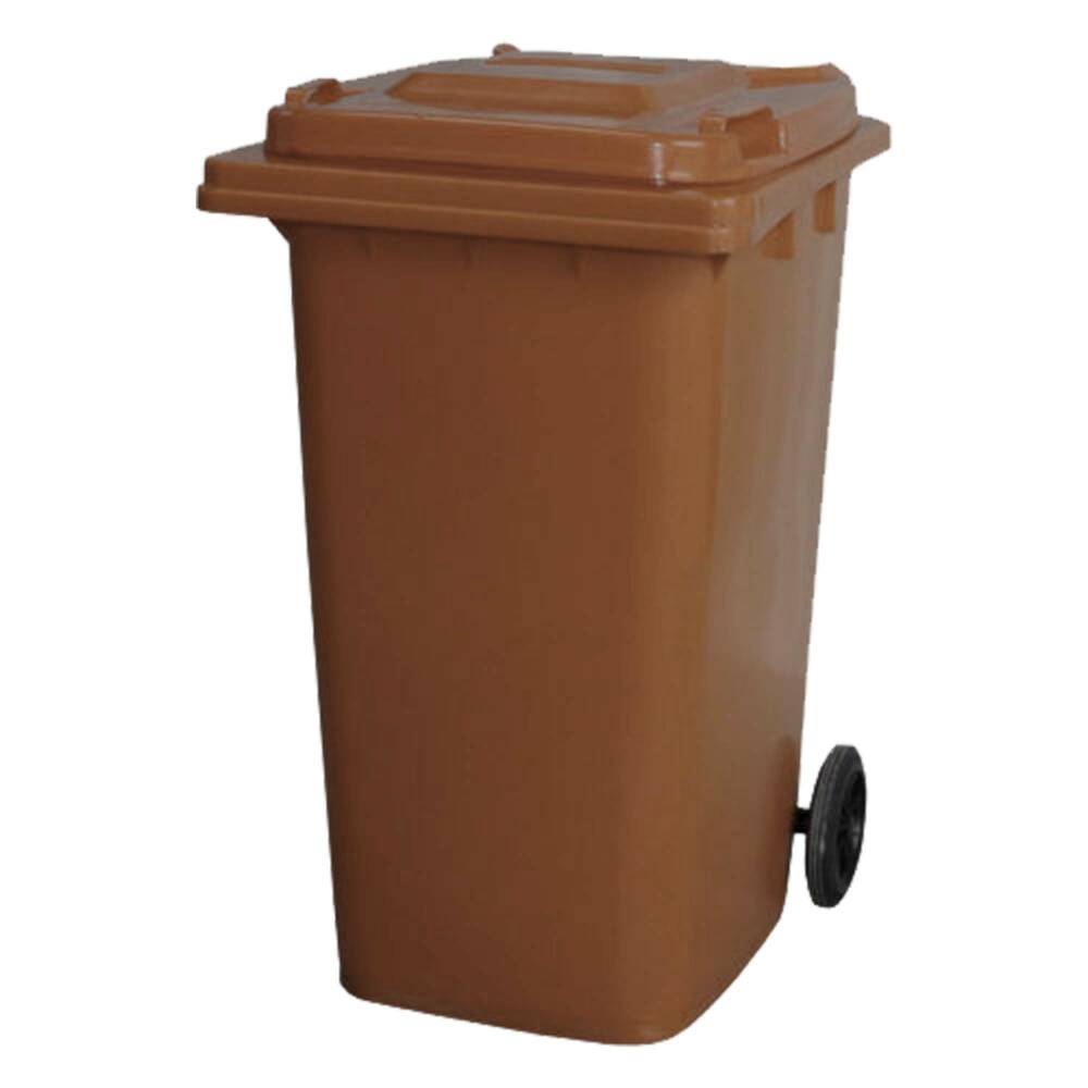 120 Litre Wheelie Bin | Brown