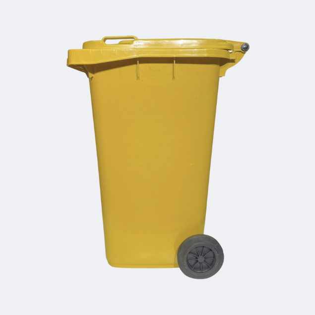 240 Litre Wheelie Bin | Yellow