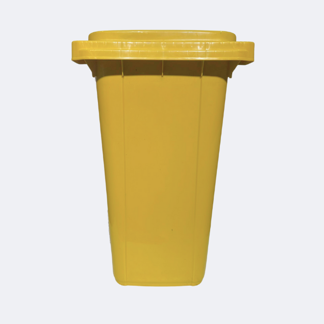 240 Litre Wheelie Bin | Yellow
